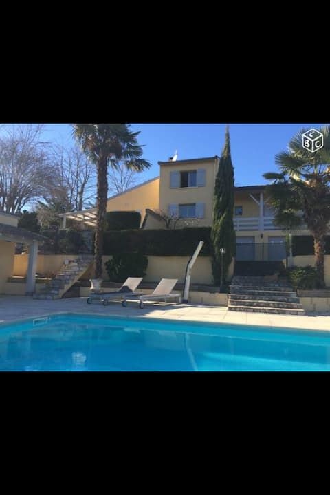 Family villa with lake view