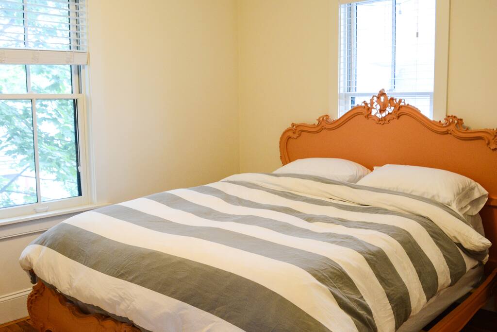 Retreat to the private, sunny master bedroom suite