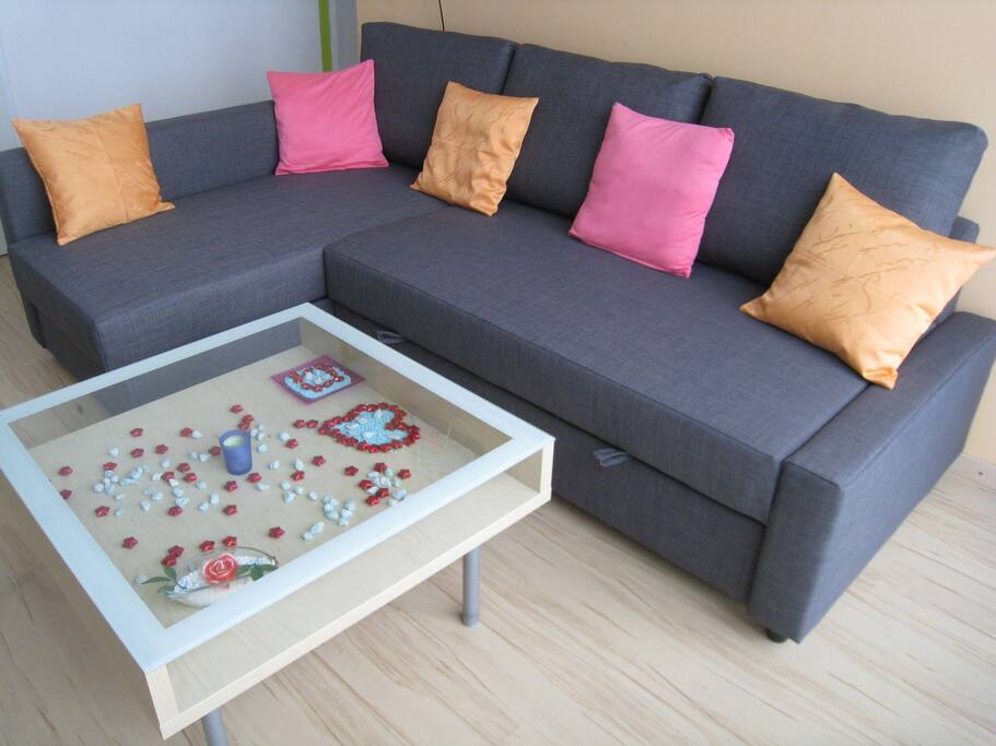 Schöne Wohnzimmercouch.