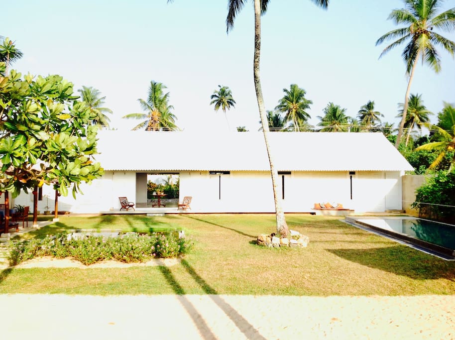The Villa as seen from the garden.