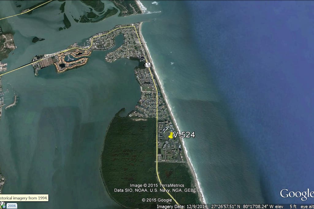 North of Hutchinson island