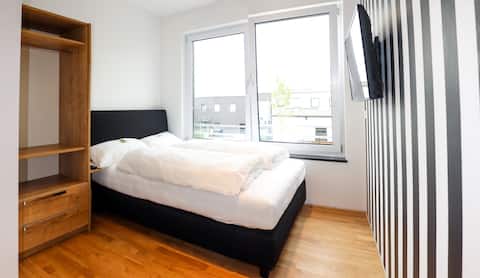 Modern, bright double room in Bad Wörishofen