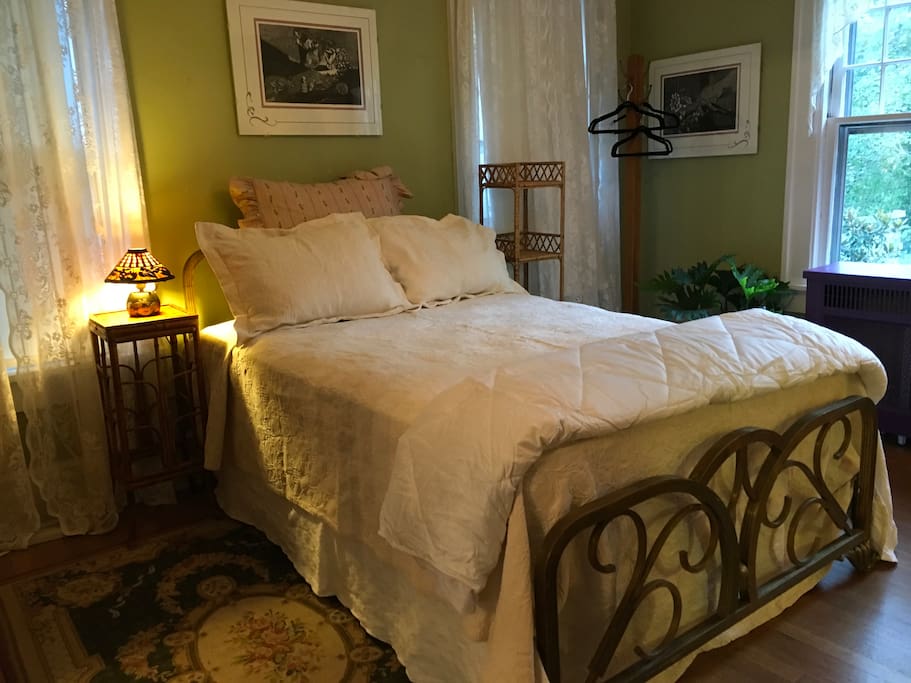 Sleep on a vintage brass bed.
