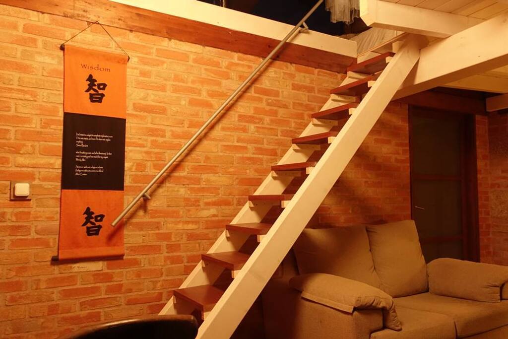 Stairs to loft