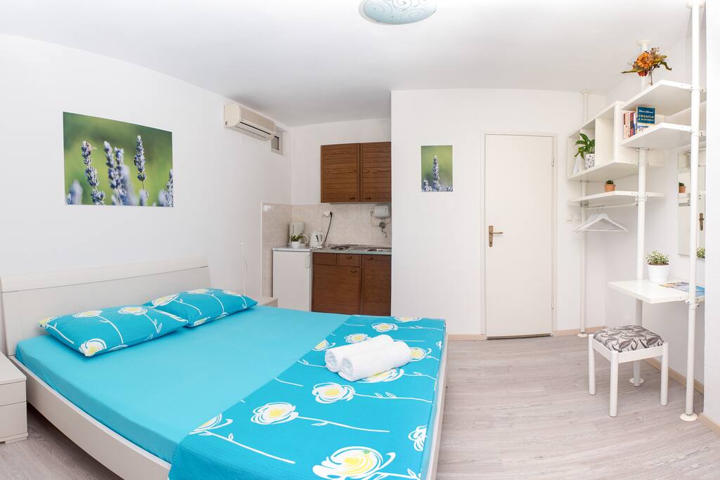 There's also a small kitchenette in your apartment