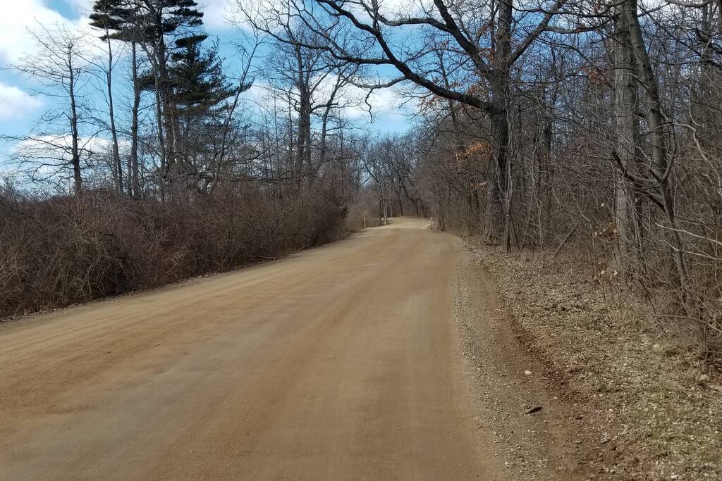 Sandy road leading to our treasure - isn't it beautiful - can't you feel yourself relaxing already?