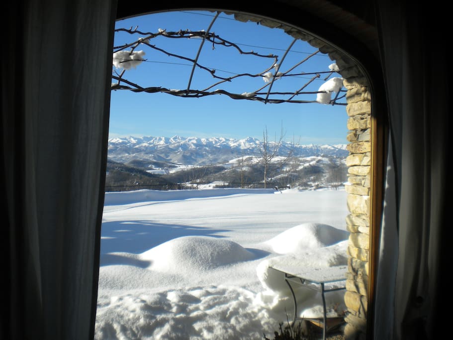 Vista invernale sulle Alpi