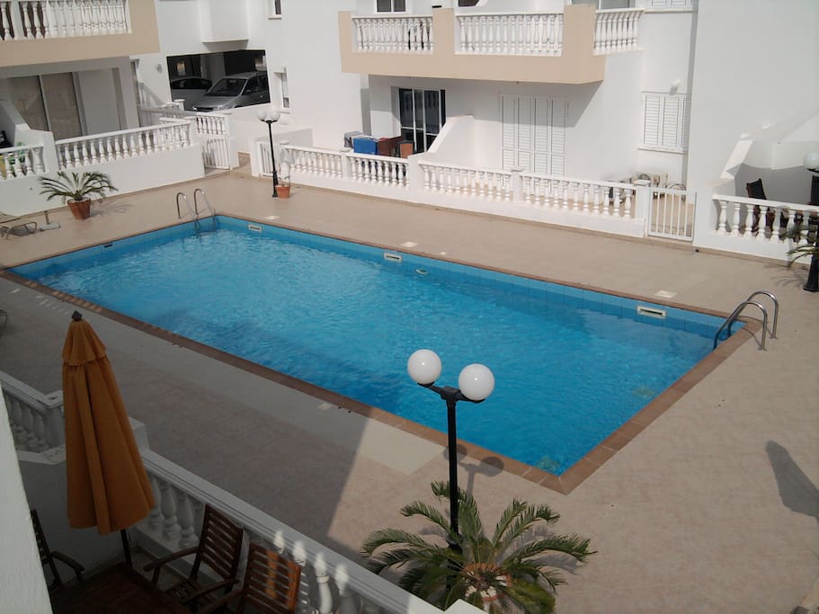 A view of the pool