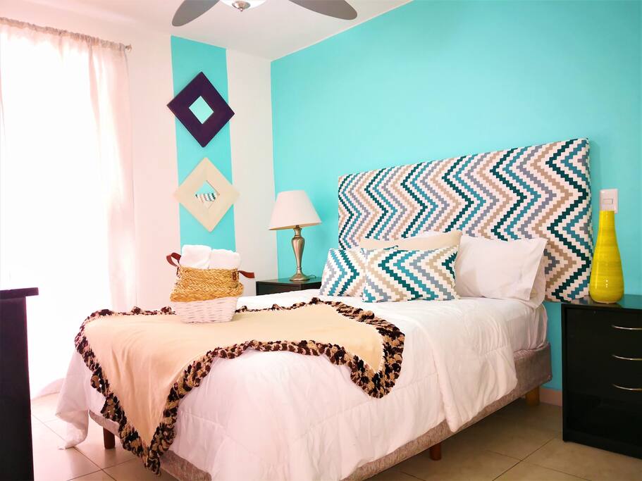 All rooms have double beds.