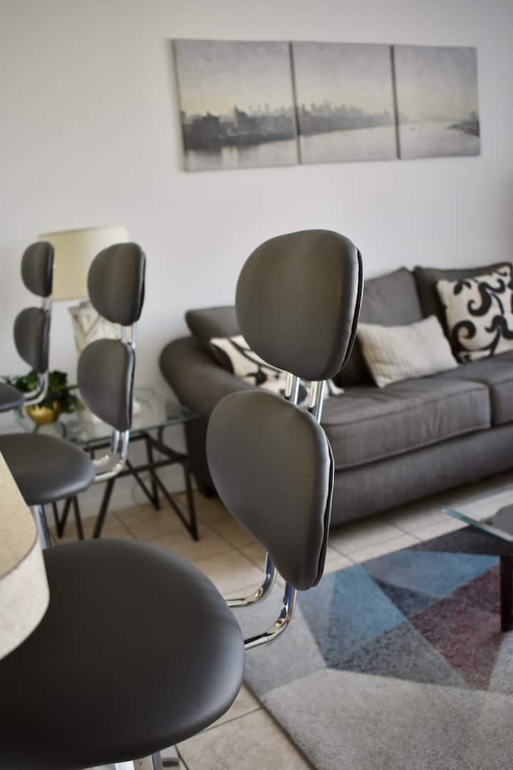 סלון ואזור מטבח