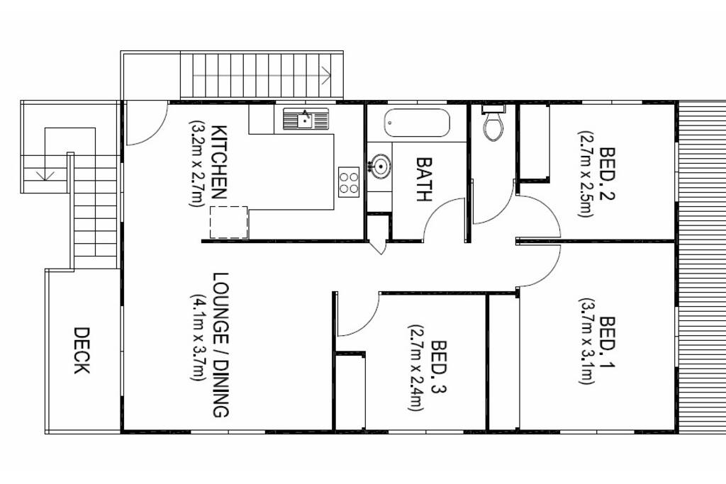 Upper floor layout