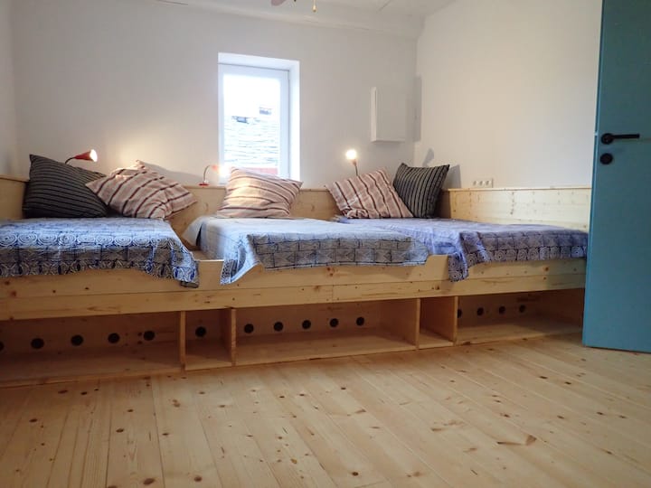 First Floor: The white box in the corner is a fuse box. It will be good to keep the kids out of it.