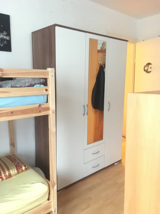 Same room with nice wardrobe