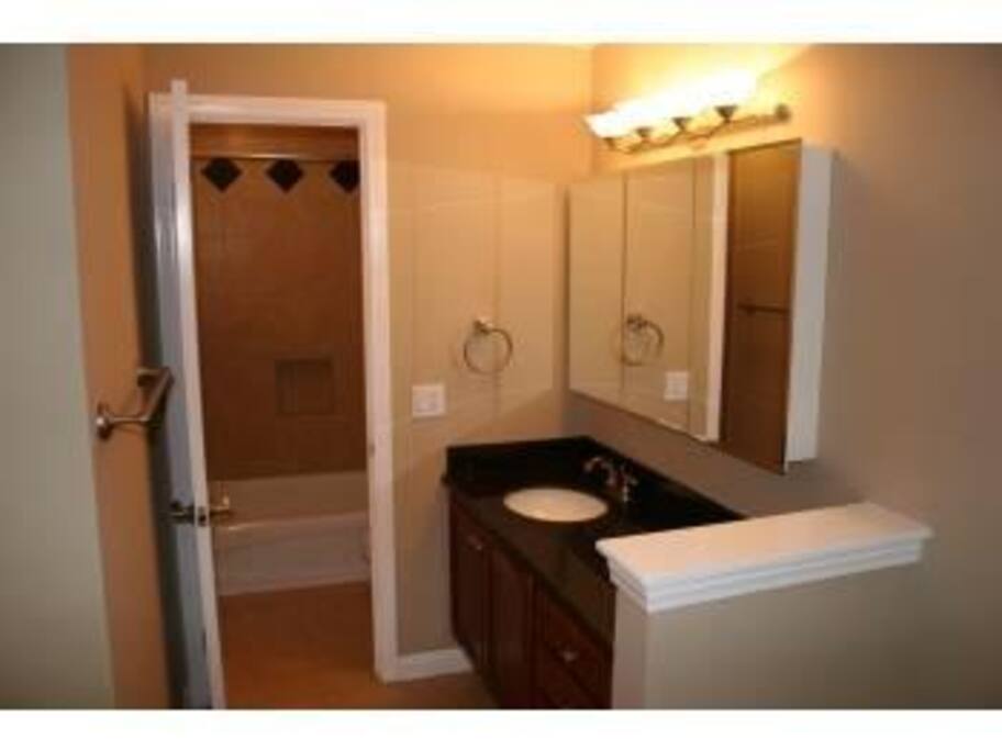 Bathroom with tile shower