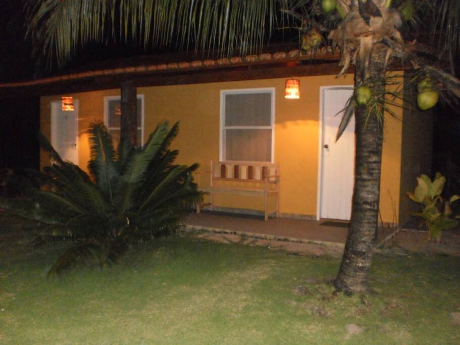 Fachada dos quartos