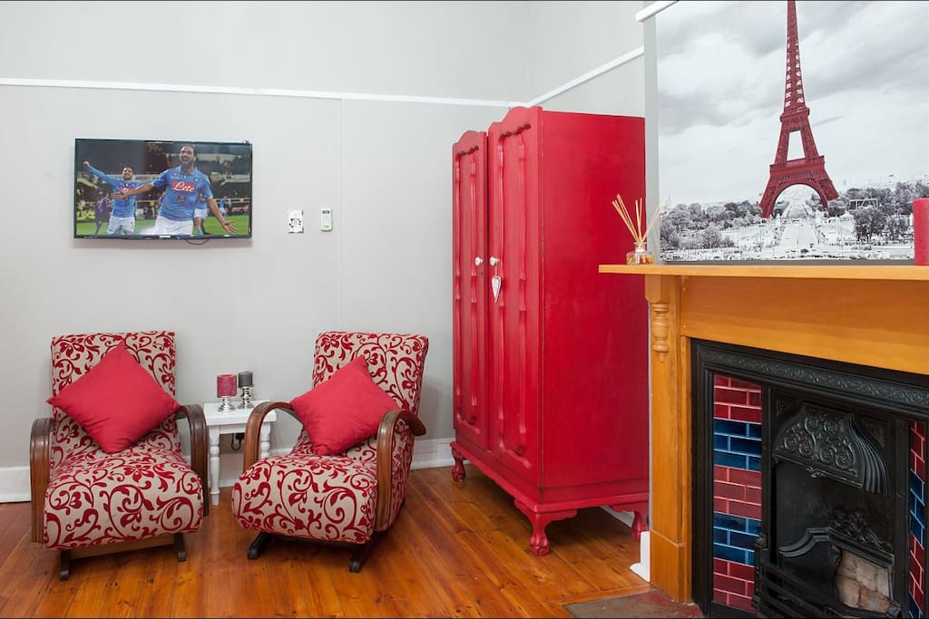 Red Room Seating Area