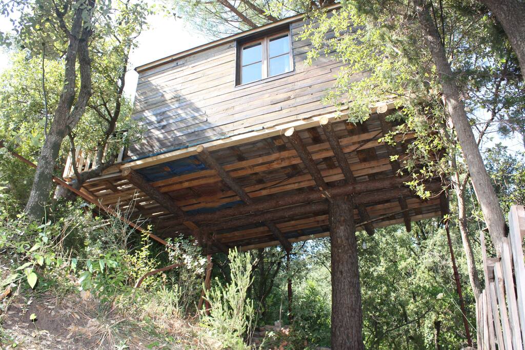 la cabane vue plongeante :)