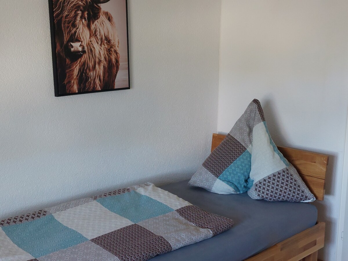 房间配备1张单人床和沙发