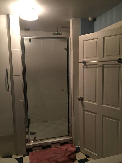 Shower in main bathroom.