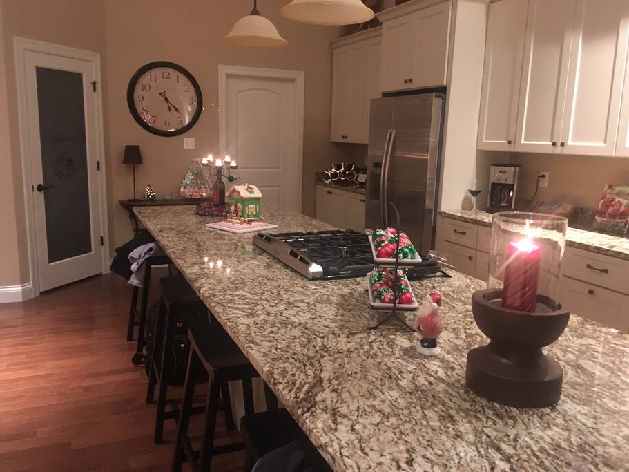 Very spacious kitchen. Open floor plan.