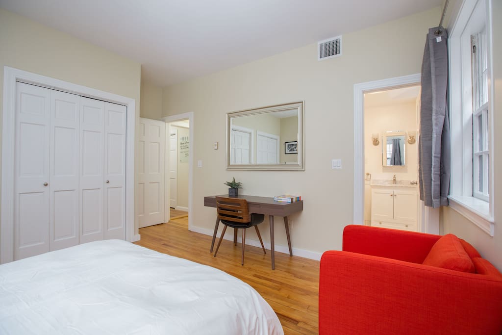 Furnished with new desk and private bathroom
