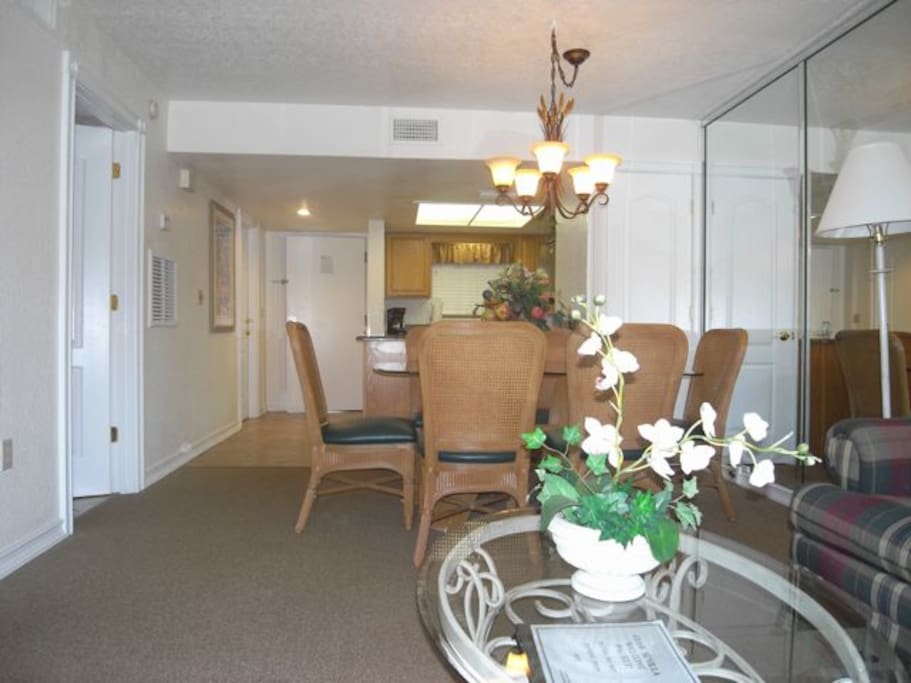 Kitchen and living room