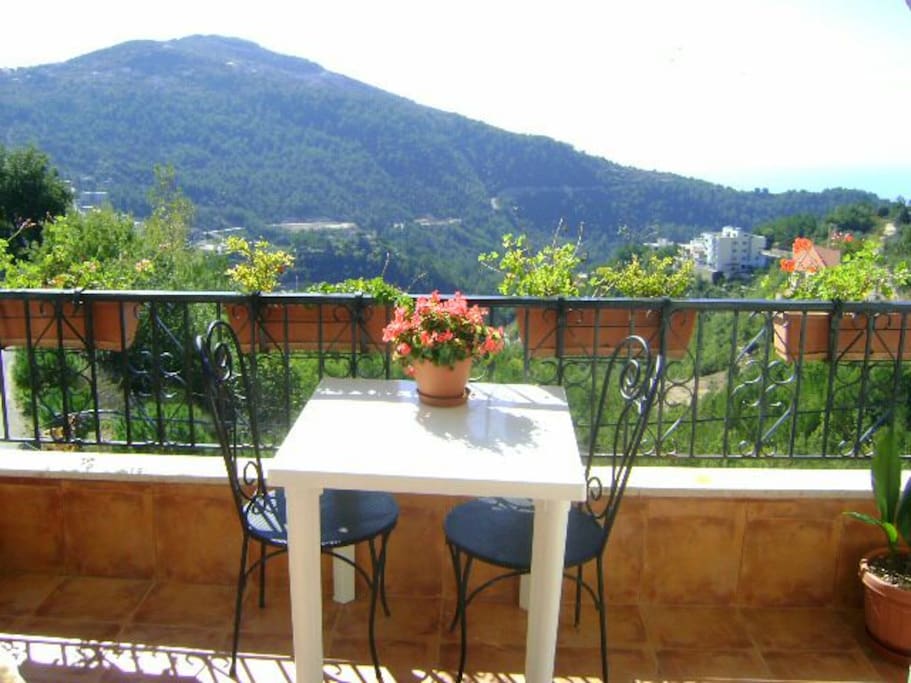 Balcon-terrasse du loft