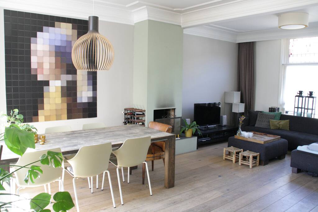 woonkamer met eethoek