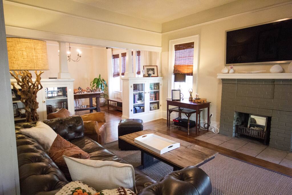 Sit back and relax in the Living room common area.