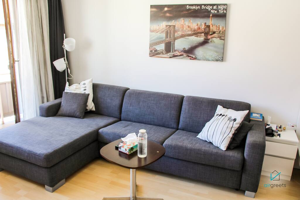 Have cozy evenings on the large sofa.