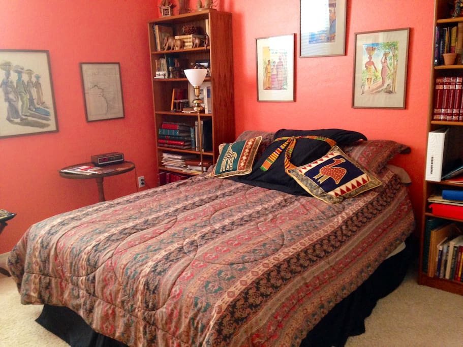 A comfortable bed to rest in after a busy fun day.