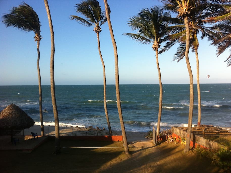 View from upper deck at high tide