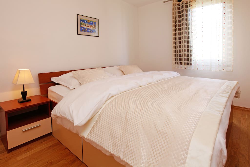 master bedroom with double bed
