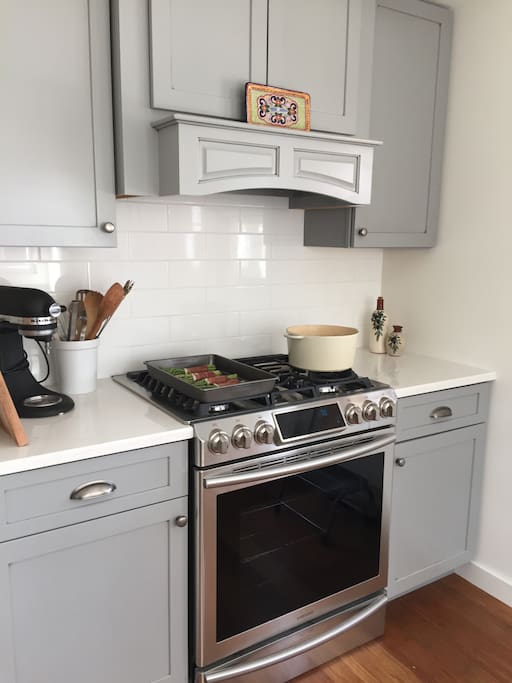 New and upscale appliances. What's better than a gas stove?
