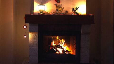 Sunset Stone House with fireplace and turkish bath