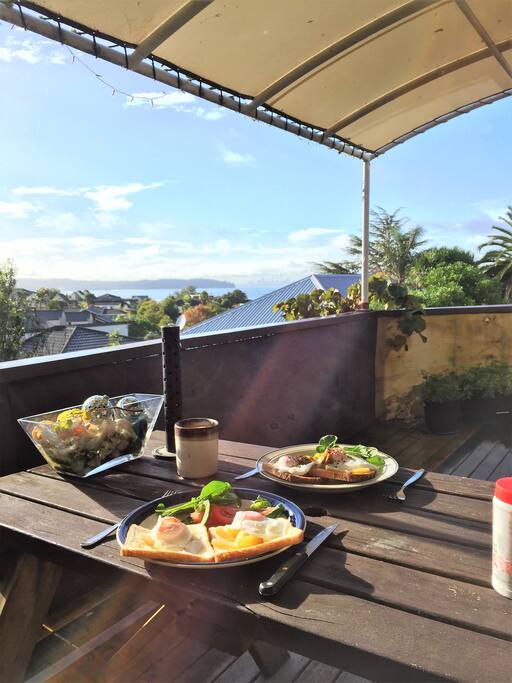 Breakfast with a view