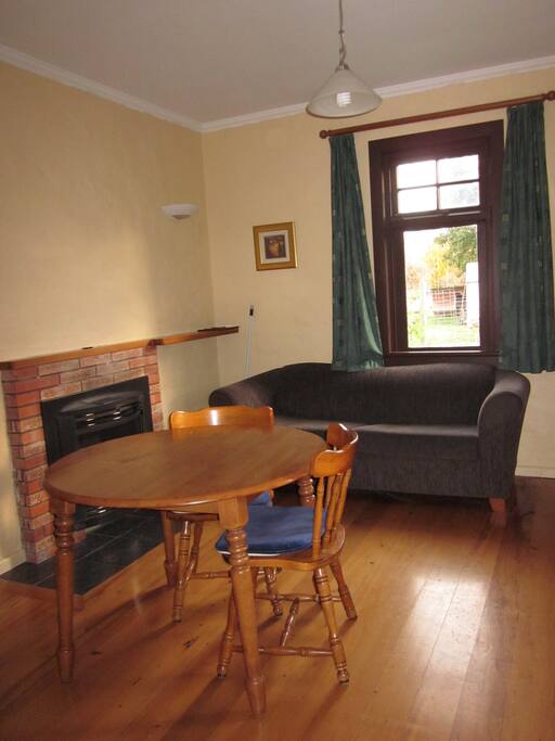 Living room with fire place