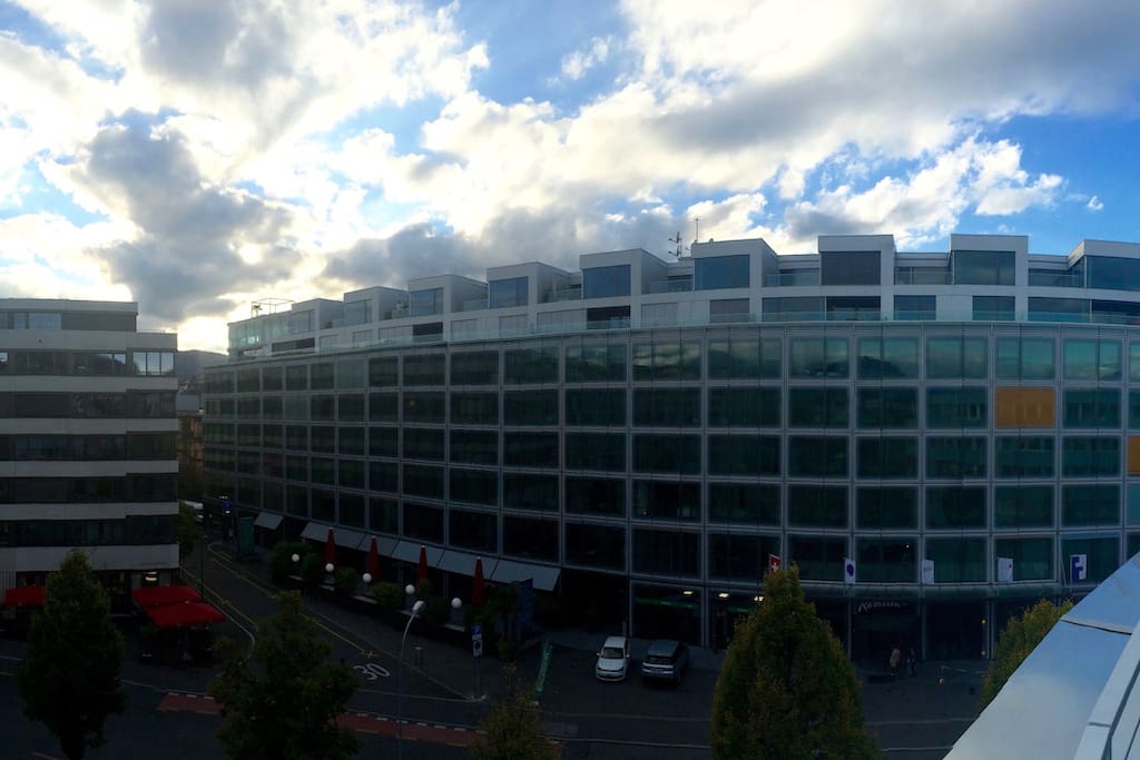 Panorama: Aussicht vom Balkon