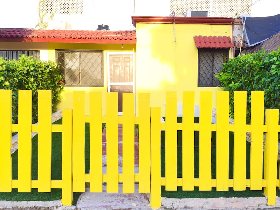 WELL PROTECTED HOUSE WITH A SAFE FRONT GATE