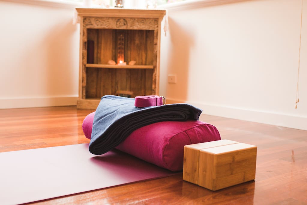 Good quality yoga props are provided for you