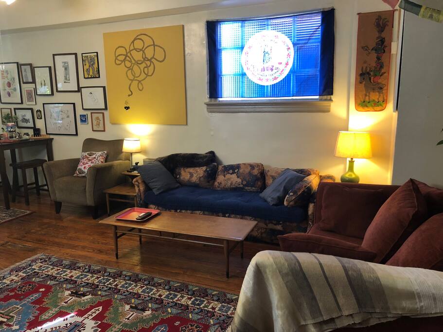 Living room/yoga area
