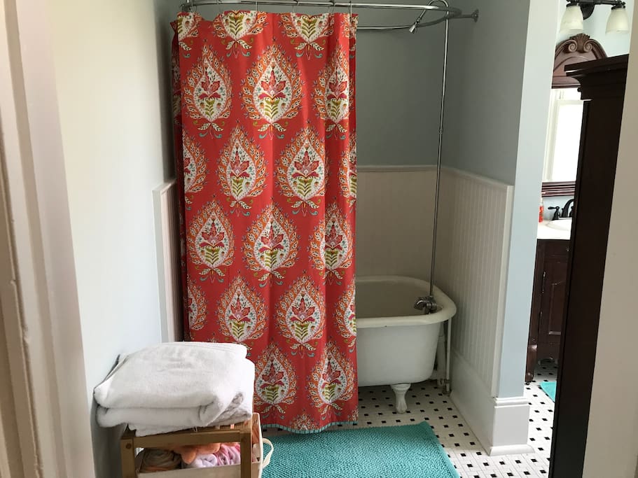 Master Bathroom with claw-foot tub