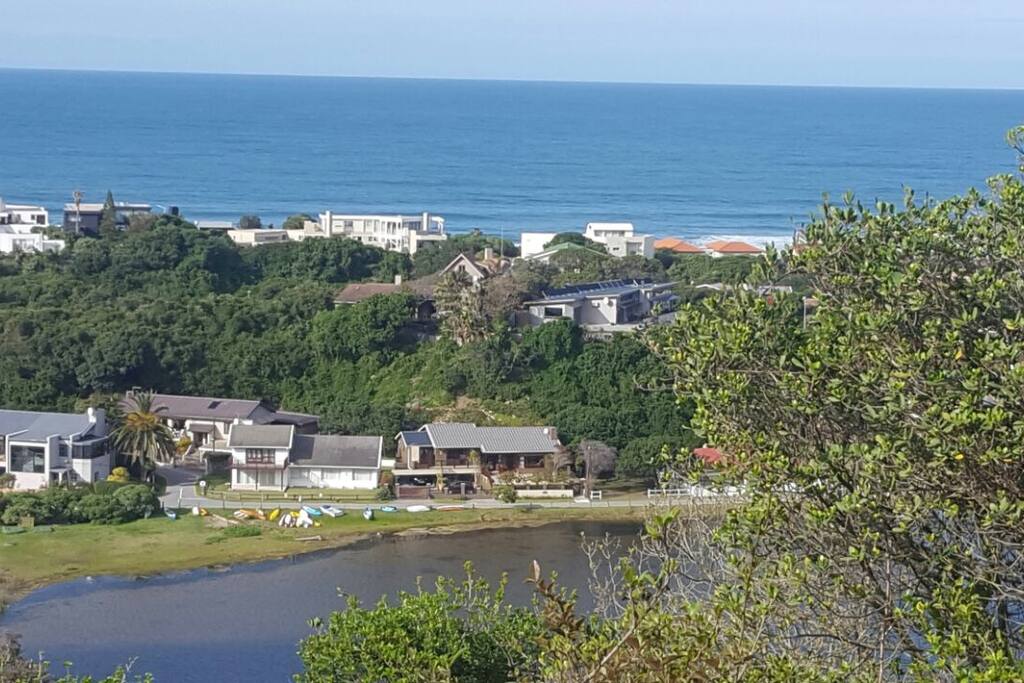 View of the dune where house is located