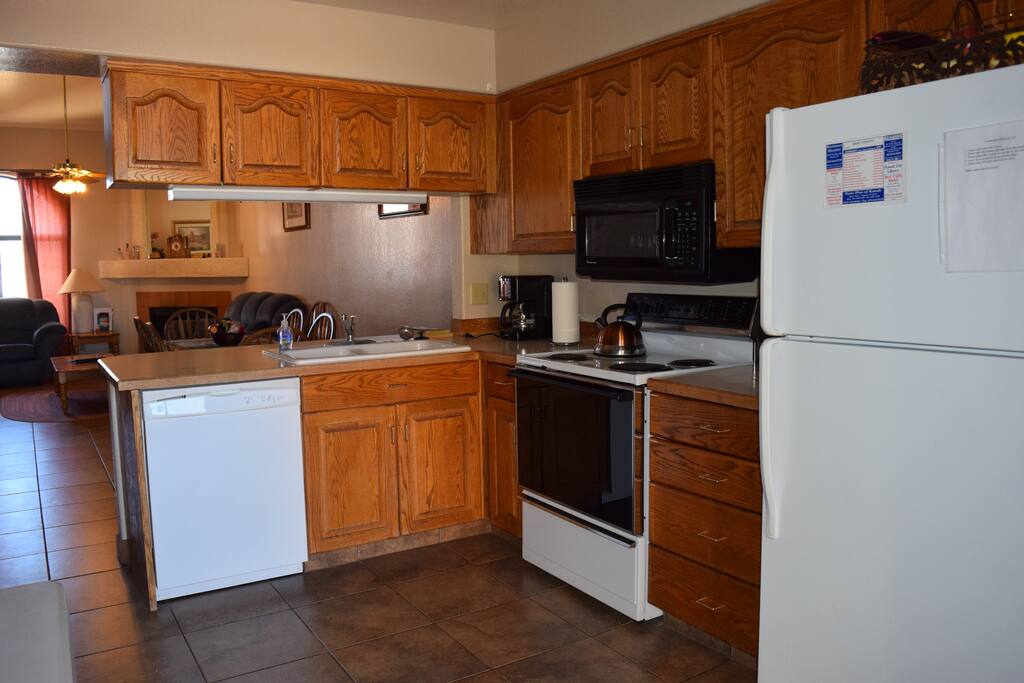 Fully stocked kitchen