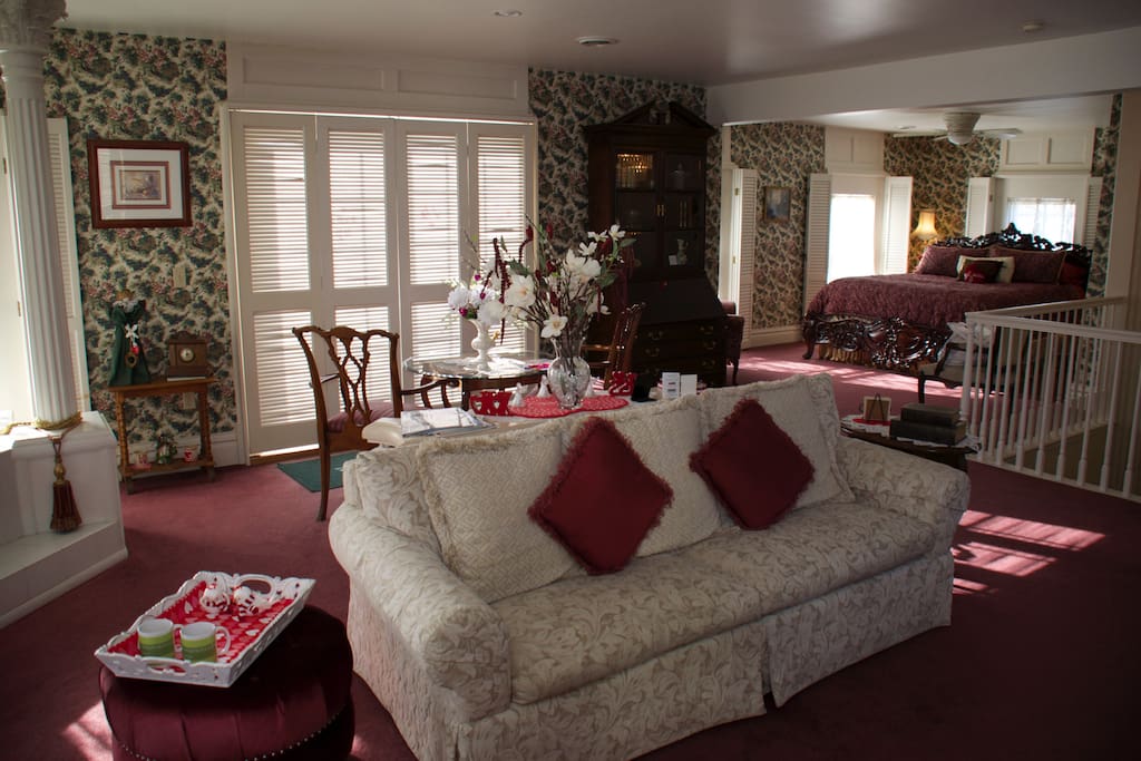 the view of the suite from the kitchen