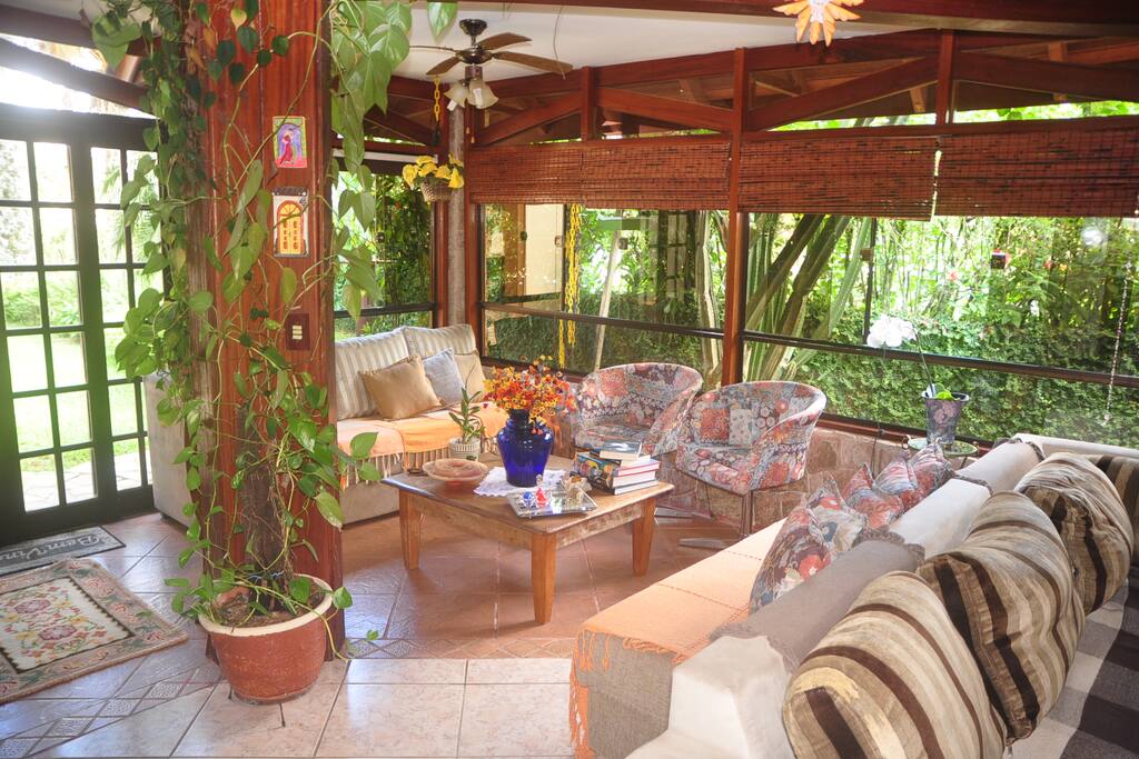 Sala de estar da cassa principal.