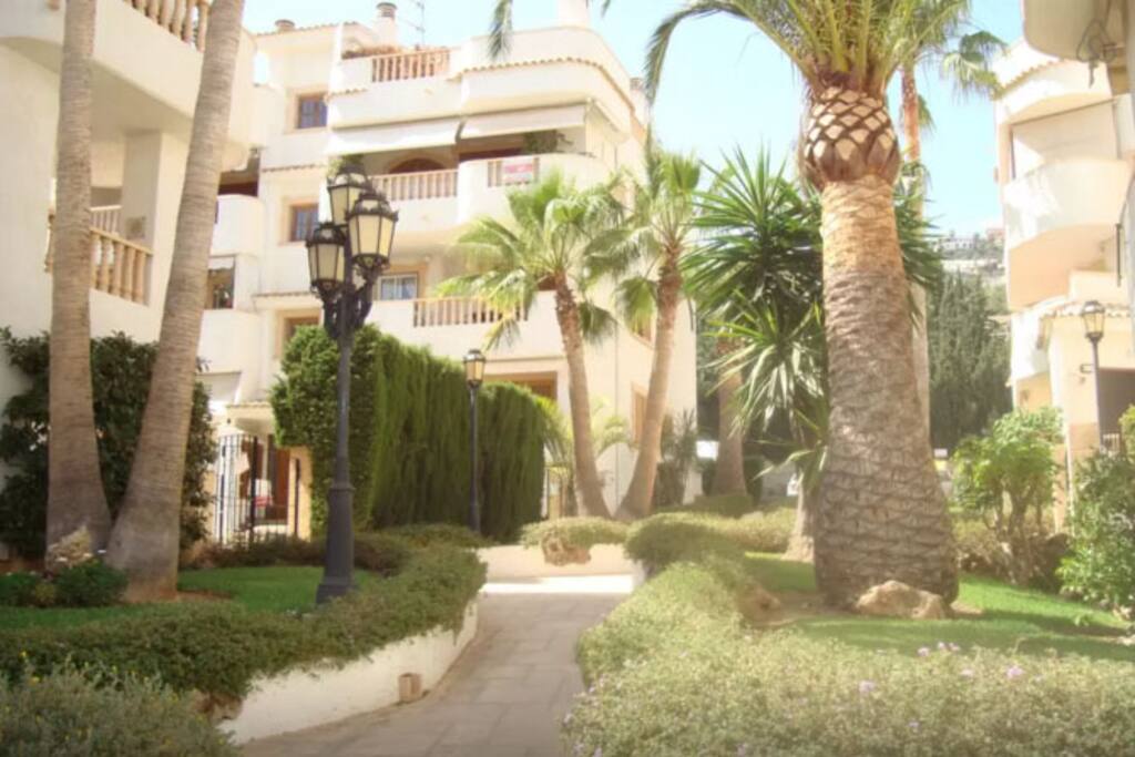 Jardín exterior
