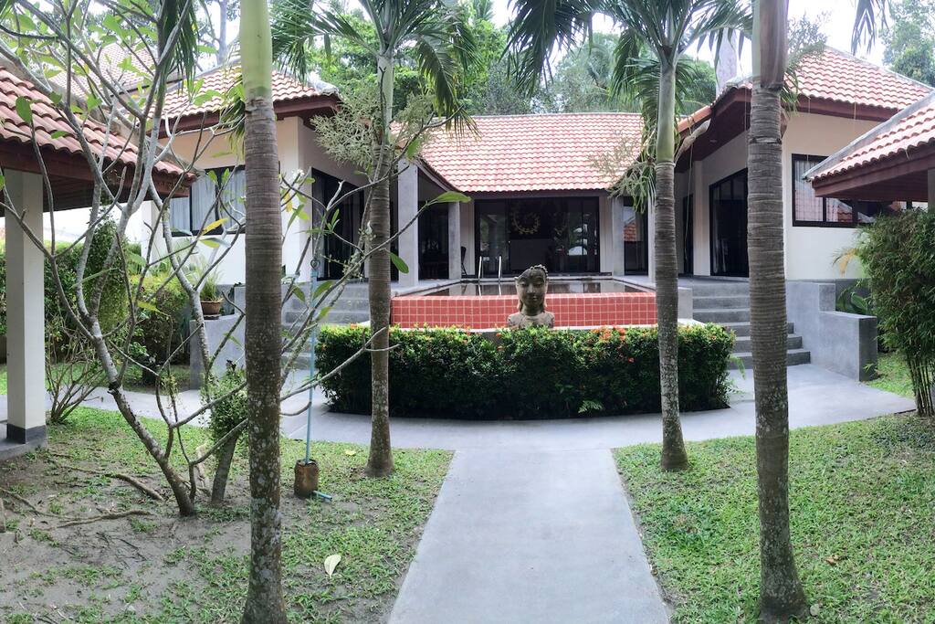Entrance to the villa