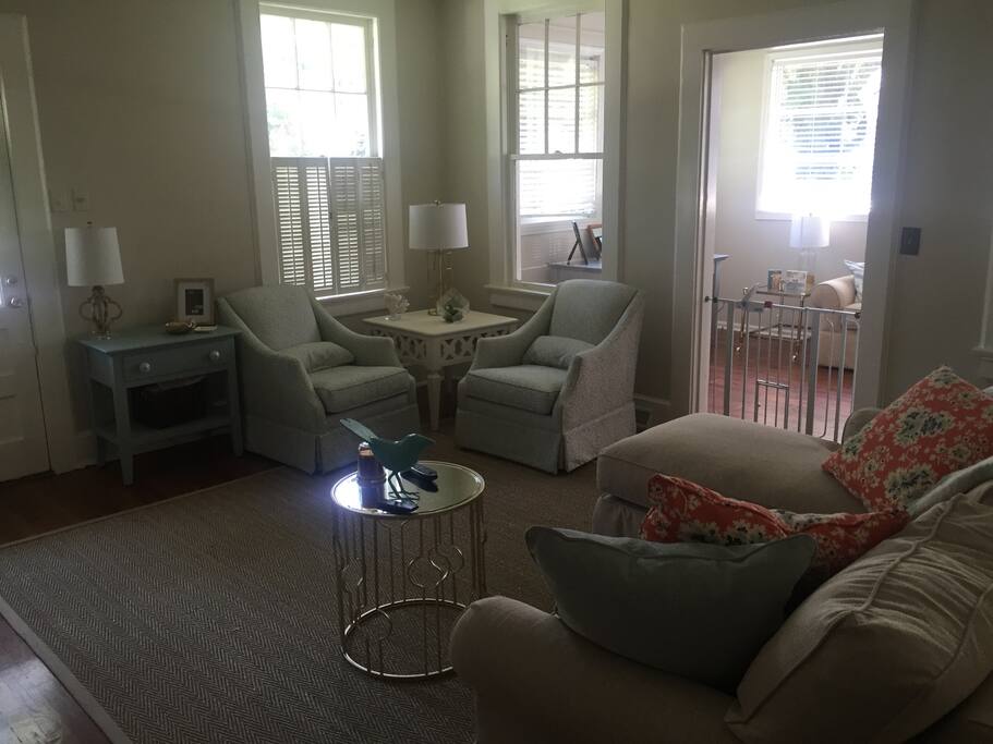 Living room! Great, comfortable space for hanging out or watching television!