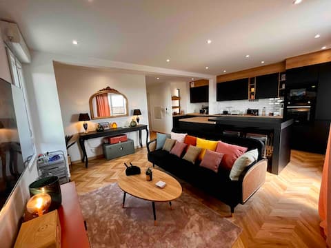 Airbnb performant: Chic apartment with panoramic view à Caen